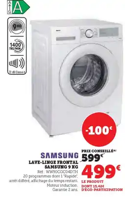 Super U Lave-linge frontal samsung offre