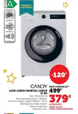 Super U Lave-linge frontal candy offre