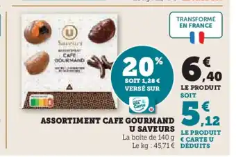 Hyper U Assortiment cafe gourmand u saveurs offre