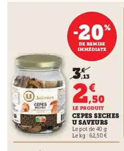 Hyper U Cepes seches u saveurs offre