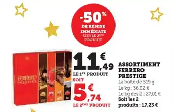 Hyper U FERRERO PRESTIGE Assortiment offre