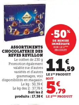 Hyper U REVILLON Assortiments chocolaterie des reves offre