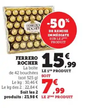 Hyper U FERRERO ROCHER offre