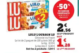 Hyper U LU Lulu l'ourson offre