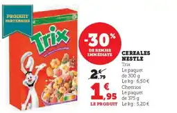 Hyper U TRIX Cereales nestle offre