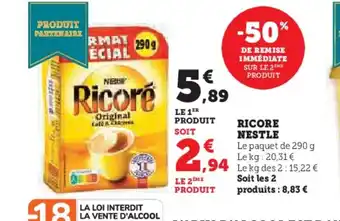 Hyper U RICORE Nestle offre