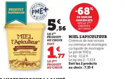 Hyper U MIEL L'APICULTEUR offre