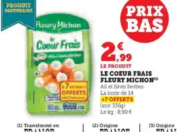 Hyper U FLEURY MICHON Le coeur frais offre