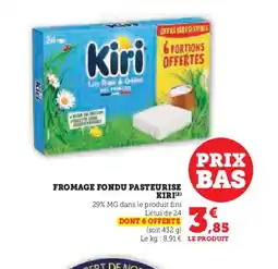 Hyper U KIRI Fromage fondu pasteurise offre