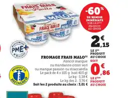 Hyper U MALO Fromage frais offre
