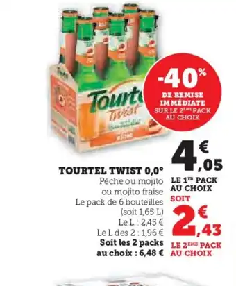 Hyper U TOURTEL TWIST 0,0° offre
