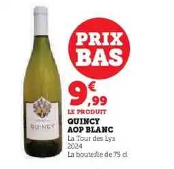 Hyper U QUINCY Aop blanc offre