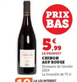 Hyper U CHINON Aop rouge offre