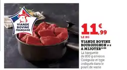 Hyper U Viande bovine bourguignon a mijoter offre
