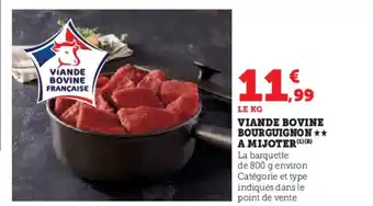 Hyper U Viande bovine bourguignon a mijoter offre