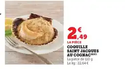 Hyper U Coquille saint jacques au cognac offre