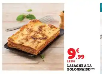 Hyper U Lasagne a la bolognaise offre