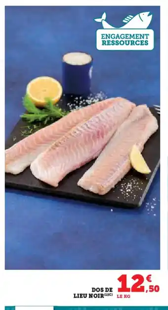 Hyper U Dos de lieu noir offre