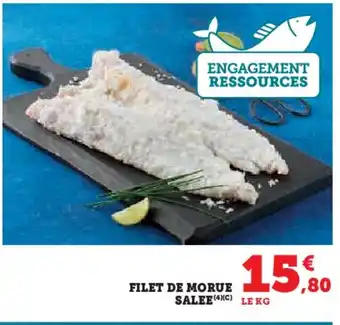 Hyper U Filet de morue salee offre