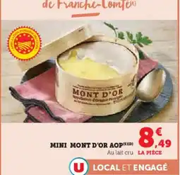 Hyper U Mini mont d'or aop offre