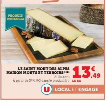 Hyper U Le saint mont des alpes maison monts et terroirs offre