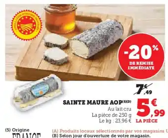 Hyper U Sainte maure aop offre