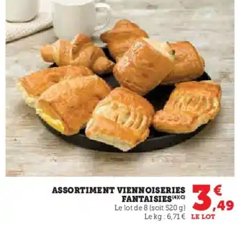 Hyper U Assortiment viennoiseries fantaisies offre