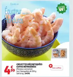 Auchan Crevettes décortiquées cuites réfrigérées offre