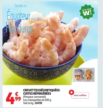 Auchan Crevettes décortiquées cuites réfrigérées offre