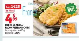 Auchan Filets de merlu façon fish and chips offre