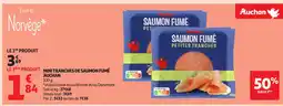 Auchan AUCHAN Mini tranches de saumon fumé offre