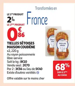 Auchan MAISON COUDÈNE Tielles sétoises offre