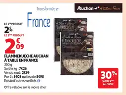 Auchan Flammekueche auchan à table en france offre