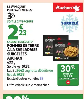 Auchan AUCHAN Pommes de terre à la sarladaise surgelées offre