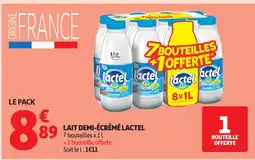 Auchan LACTEL Lait lait demi-écrémé offre