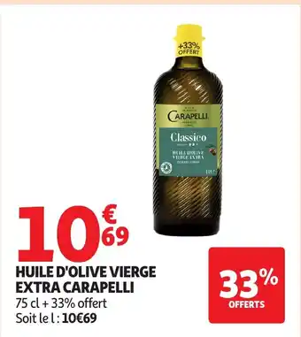 Auchan CARAPELLI Huile d'olive vierge extra offre