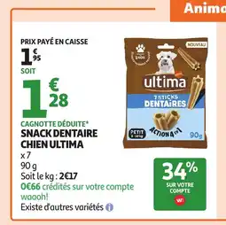 Auchan ULTIMA Snack dentaire chien offre