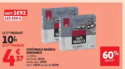 Auchan SAN MARCO Café moulu arabica offre