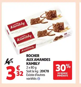 Auchan KAMBLY Rocher aux amandes offre