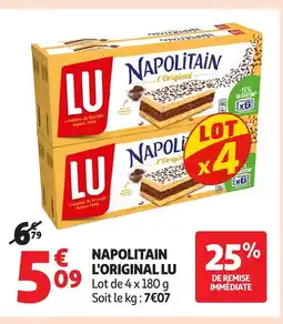 Auchan LU Napolitain l'original offre