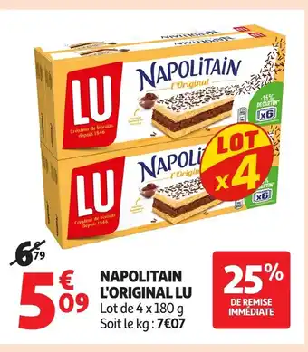 Auchan LU Napolitain l'original offre