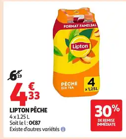 Auchan LIPTON Pêche offre