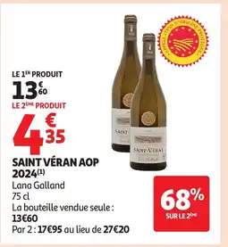 Auchan SAINT VÉRAN AOP 2024 offre