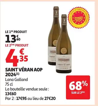 Auchan SAINT VÉRAN AOP 2024 offre