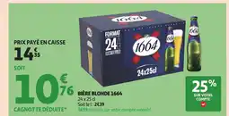 Auchan 1664 Bière blonde offre