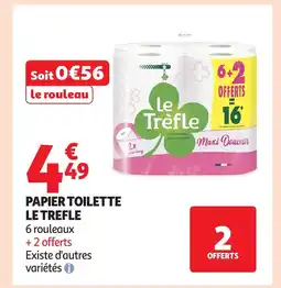 Auchan LE TREFLE Papier toilette offre