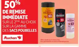 Auchan AUCHAN Sur la gamme des sacs poubelle offre