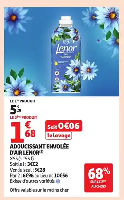 Auchan LENOR Adoucissant envolée d'air offre