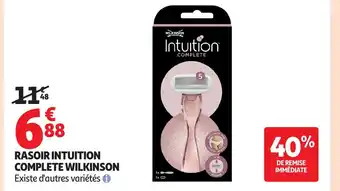 Auchan WILKINSON Rasoir intuition complete offre