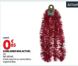 Auchan ACTUEL Guirlande boa offre